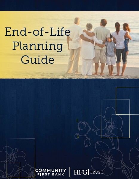 end of life planning guide cover HFG Trust